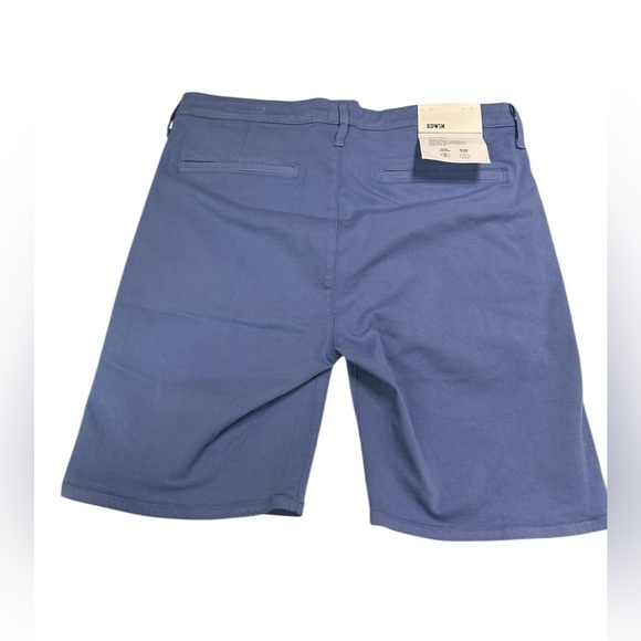 Edwin Endurance Mason Short Slim Chino in Bering Sea - Picture 2 of 6